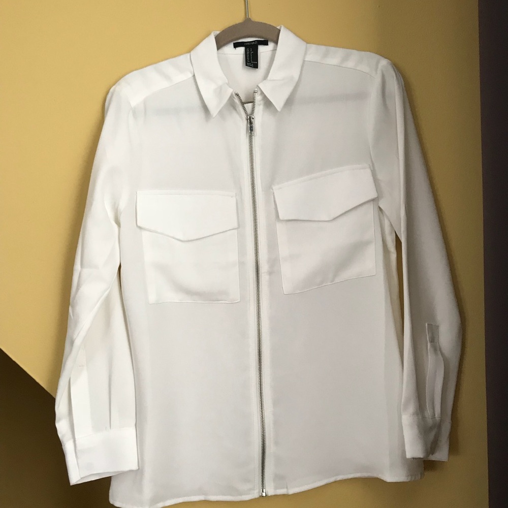 Button up white shirt